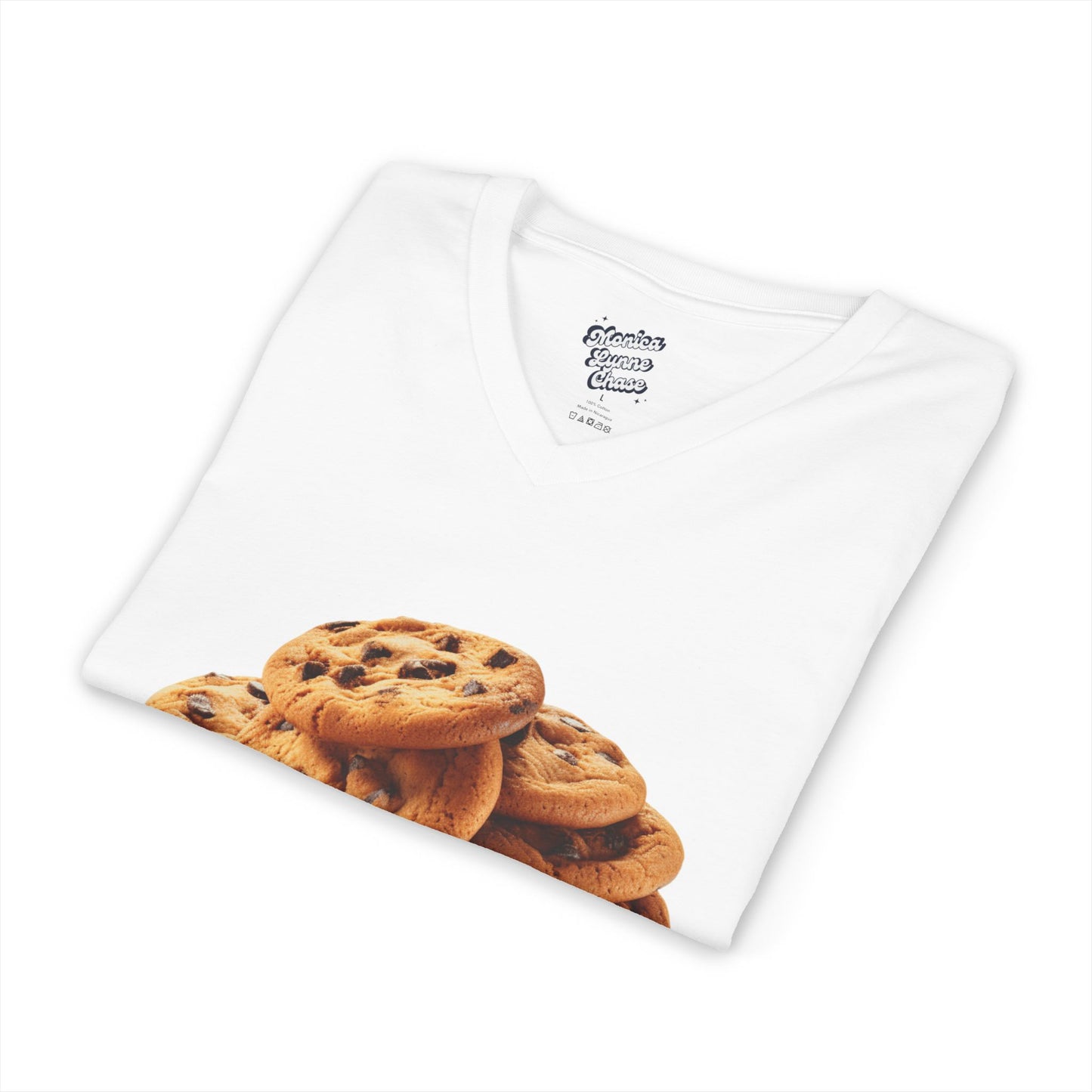 Mike's V Tees - Cookie Lover's Unisex V-Neck Tee | Perfect for Baking Enthusiasts, Foodies, Casual Wear, Gifts, and Celebrations