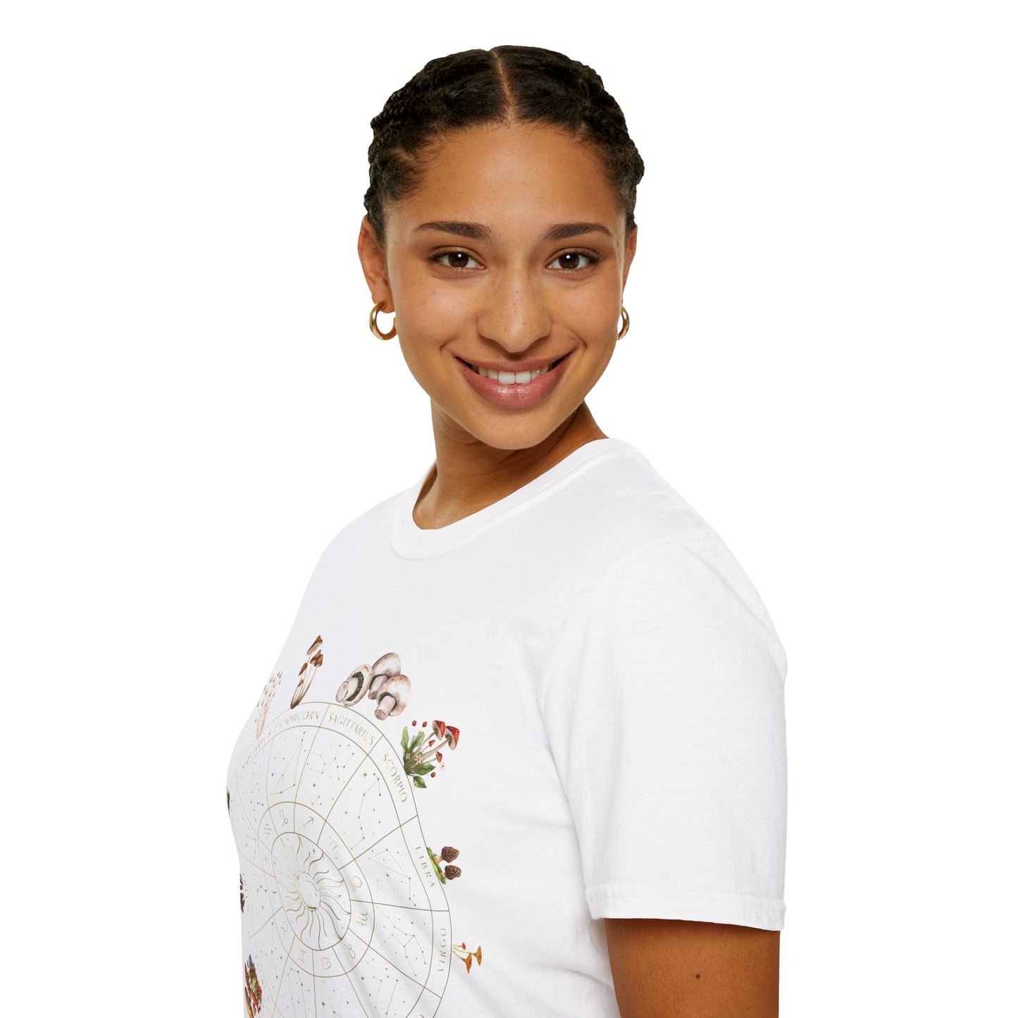Hippie Astrology-Mushroom T-Shirt from MXEarth for Star Gazers