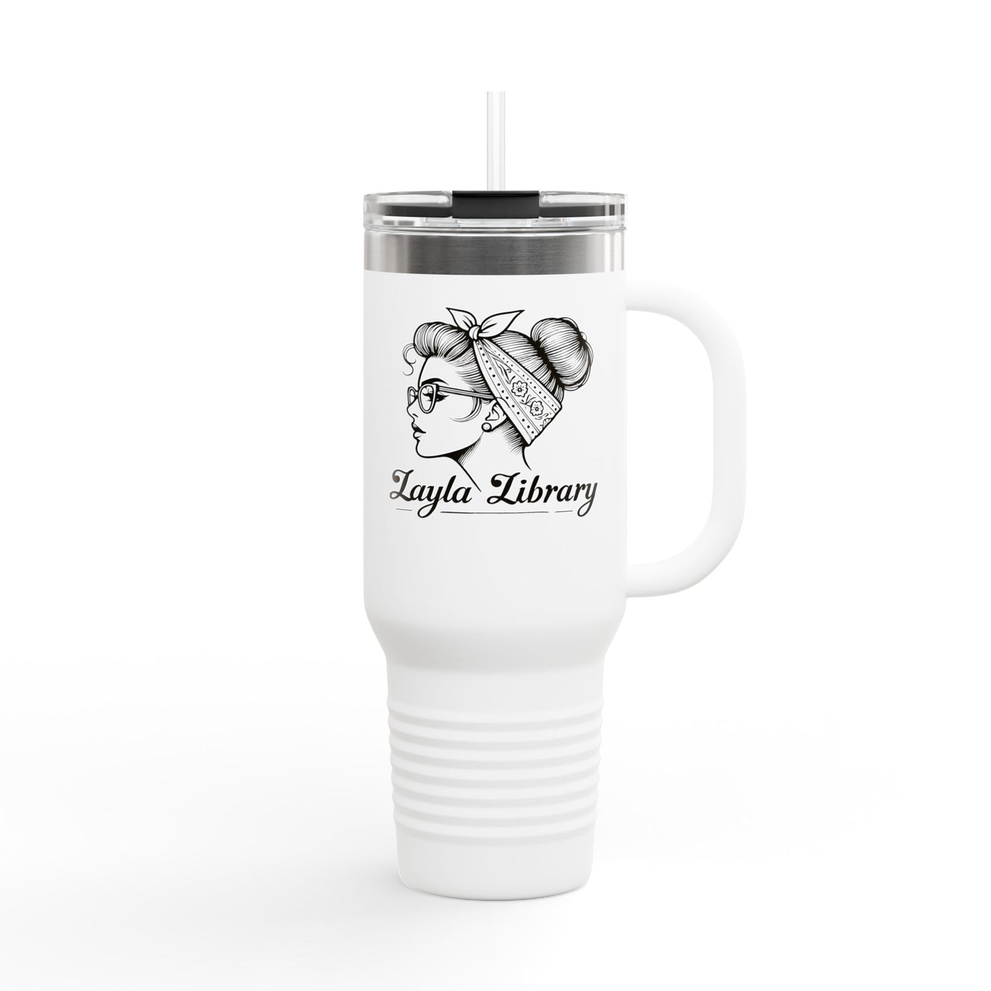 Official OG Layla Library Insulated Travel Mug - 40oz hot mug - cold mug Coffee lover gift, Outdoors gift, gift for her, Gift for him, Gift for them