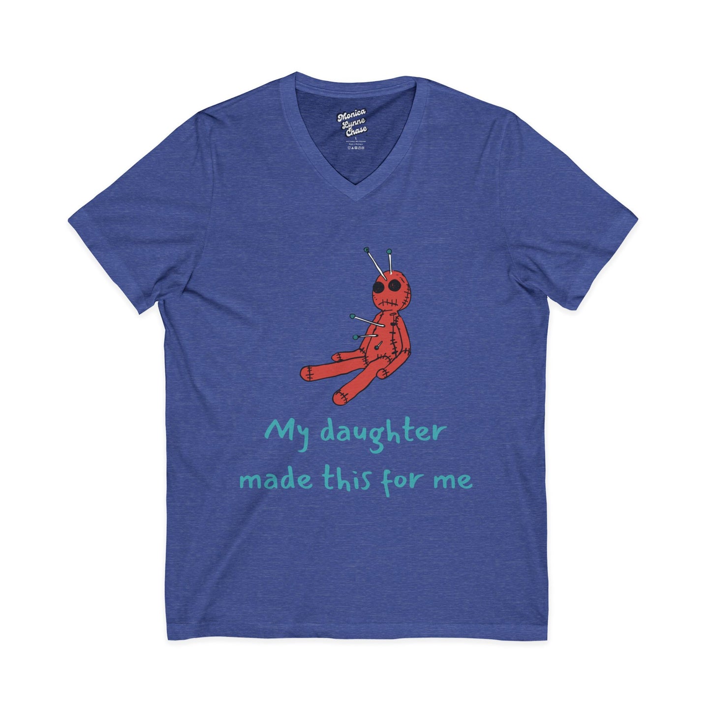 Mike's V Tees for thick neck dads - Voodoo Doll Unisex Tee - Mike's V Tees by Monica Lynne Chase