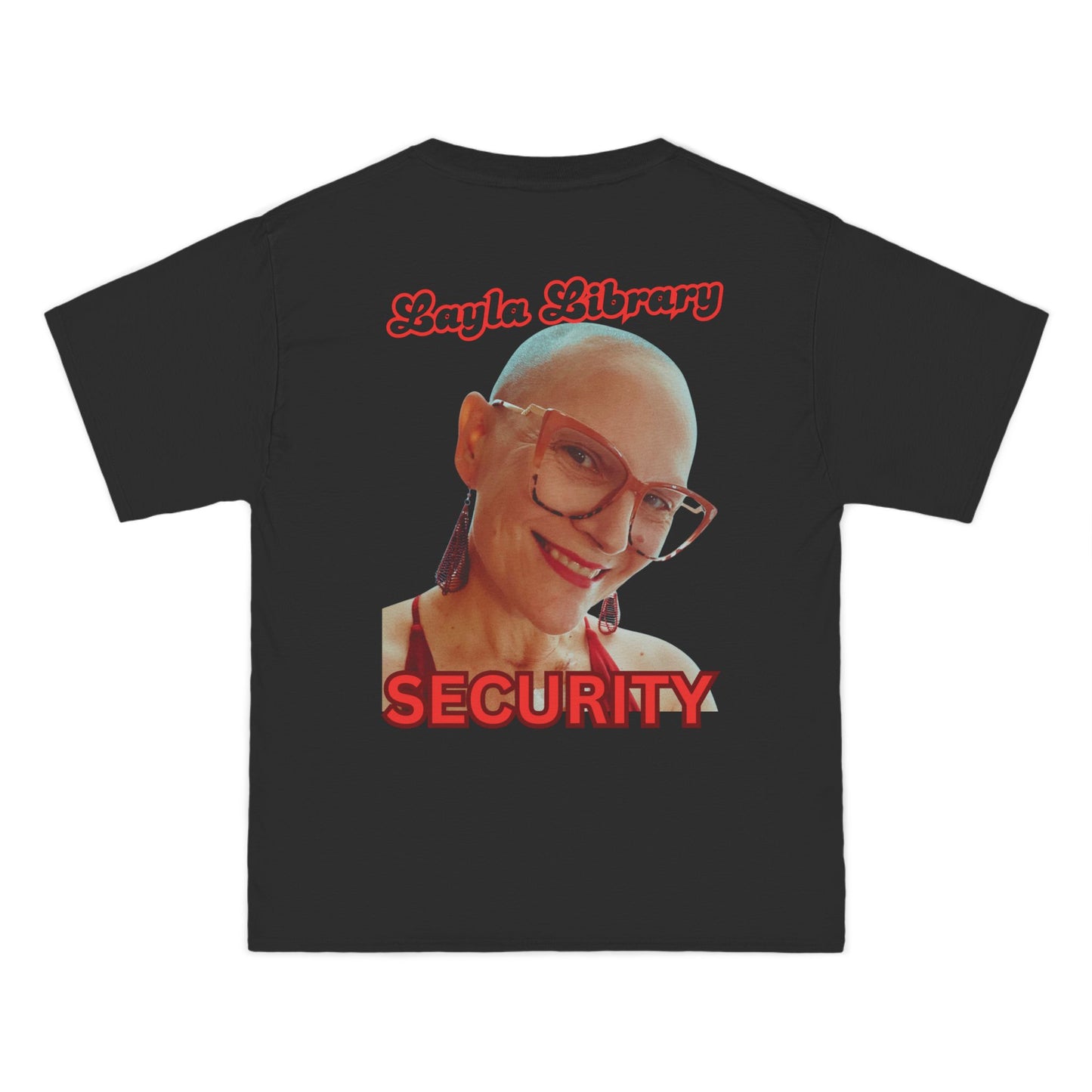Layla Library Security T-Shirt - Bold Short-Sleeve Tee for Unique Style