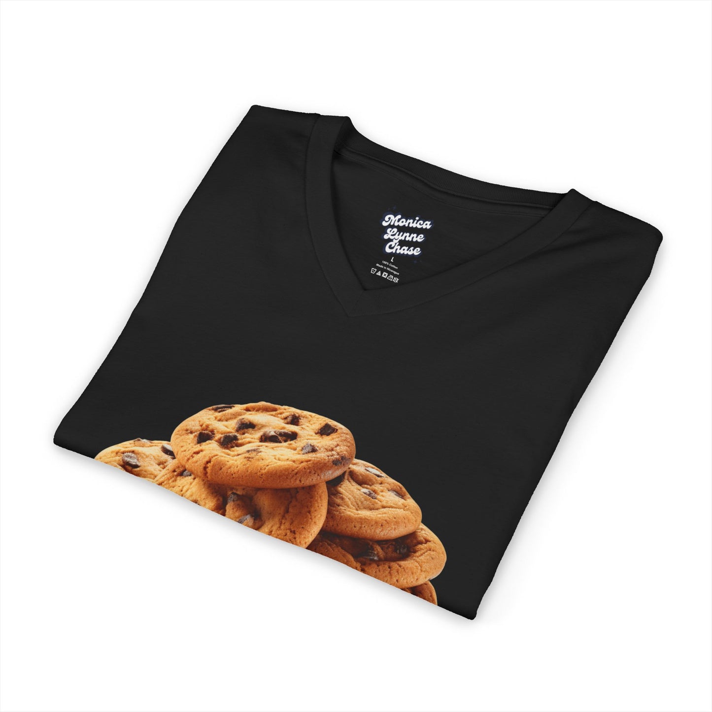 Mike's V Tees - Cookie Lover's Unisex V-Neck Tee | Perfect for Baking Enthusiasts, Foodies, Casual Wear, Gifts, and Celebrations