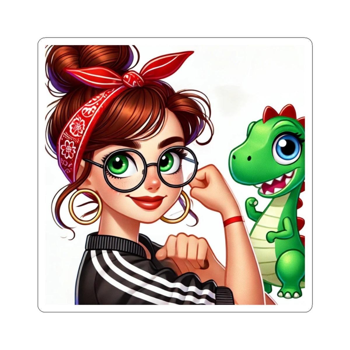 Official OG Layla Library Collectible Stickers-Layla vs Dragon-BIGO Live Fans-Design by Monica Lynne Chase-Trading Cards-Collect them all-Gift for her-Gift for him-Gift for them
