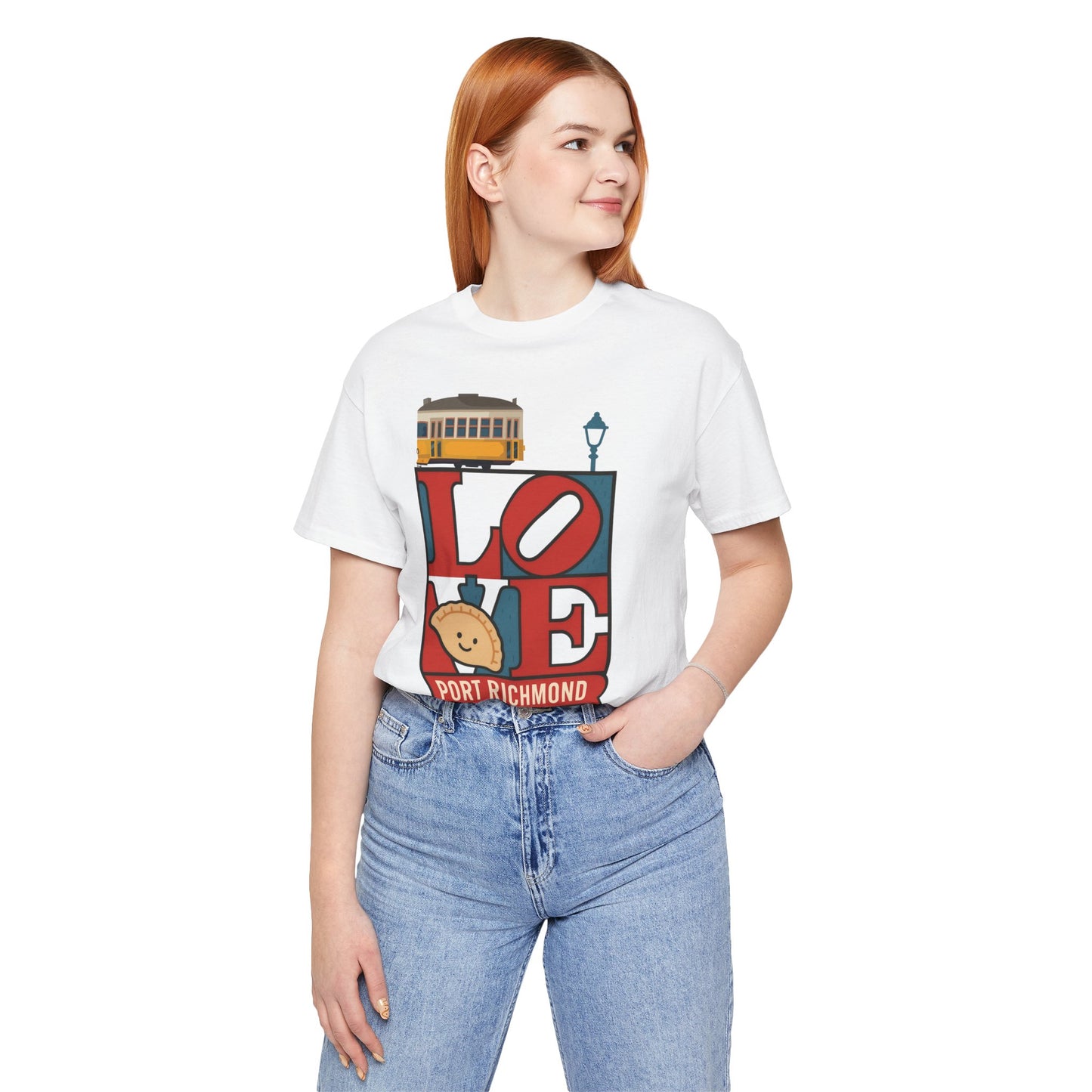 Love Port Richmond Unisex Tee, Casual Shirt, Gift for Locals, Streetwear Style, Everyday Wear, Unique Souvenir
