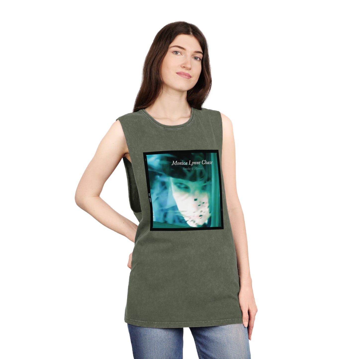 Unisex Stonewash Smoke and Mirrors Tank Top