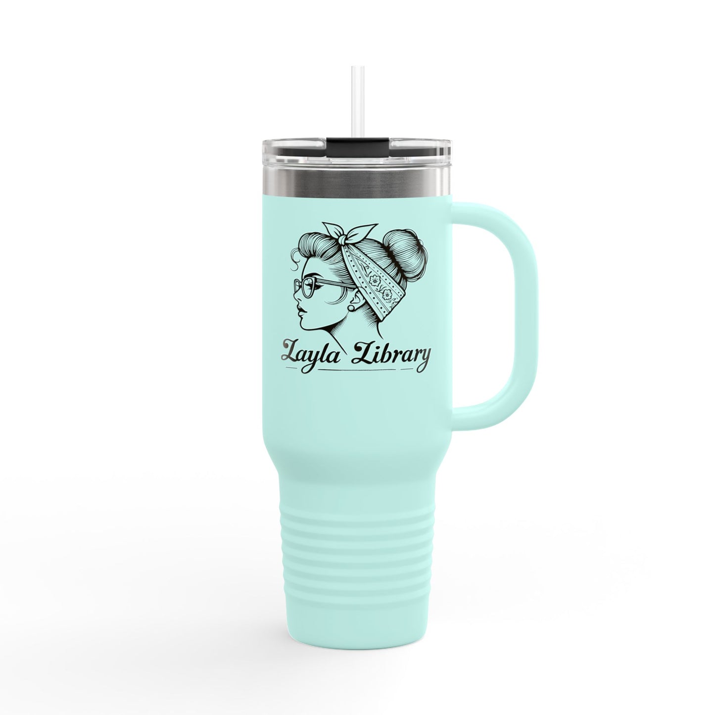 Official OG Layla Library Insulated Travel Mug - 40oz hot mug - cold mug Coffee lover gift, Outdoors gift, gift for her, Gift for him, Gift for them