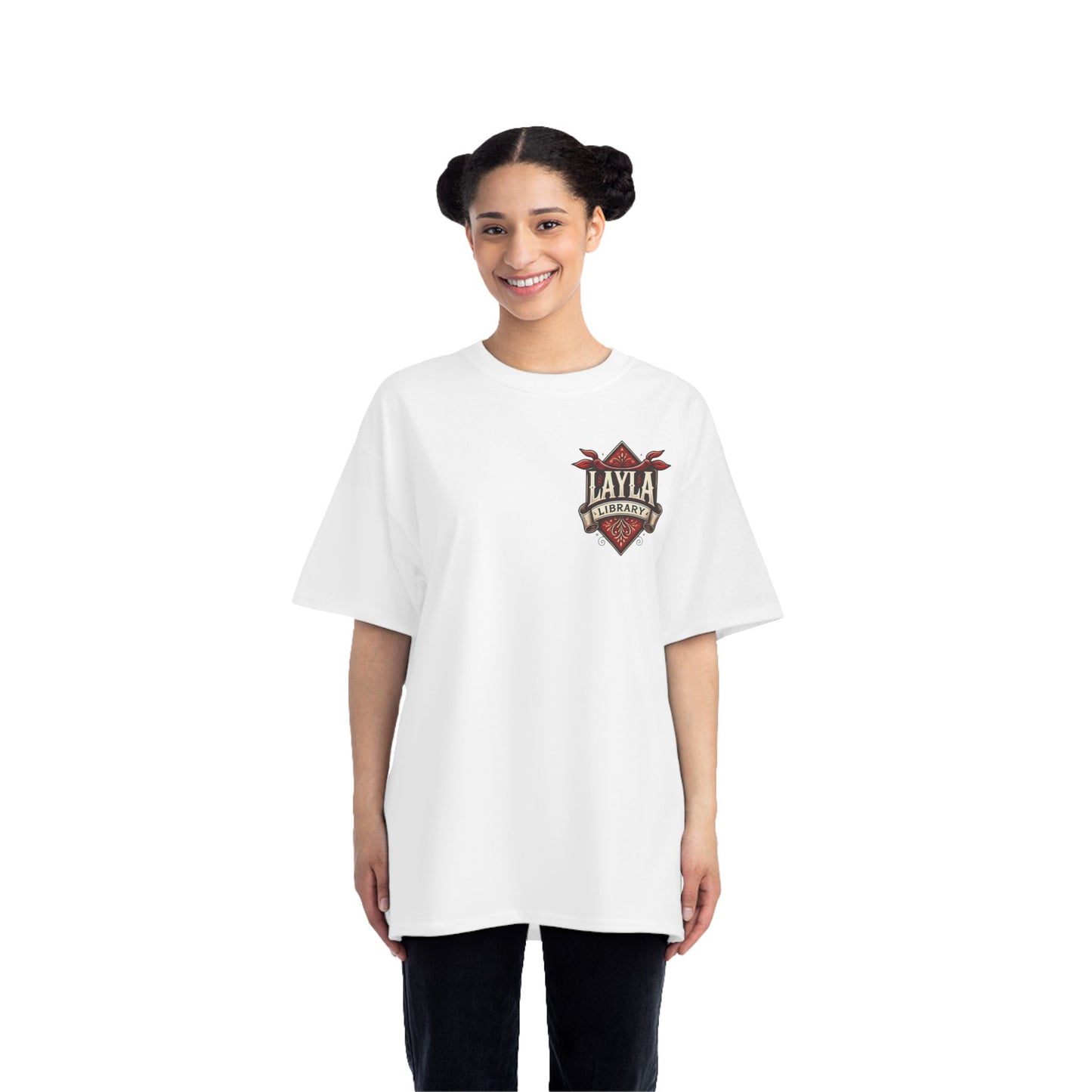 Layla Library Security T-Shirt - Bold Short-Sleeve Tee for Unique Style