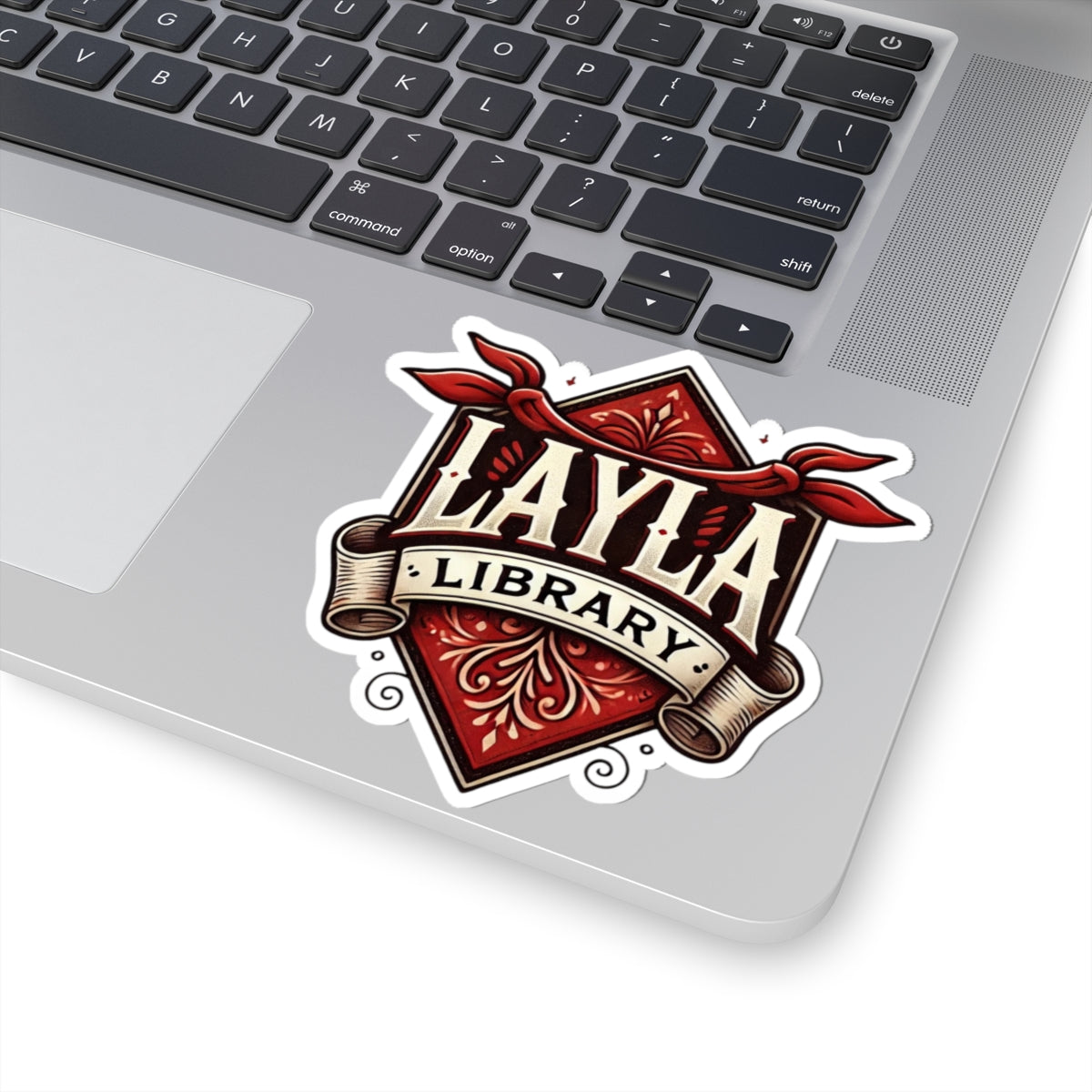 Official OG Layla Library Fan Crest-Sticker - 4'x4'-by Monica Lynne Chase-Collect them all-BIGO Live fans-For the love of Layla-gift for him-gift for her
