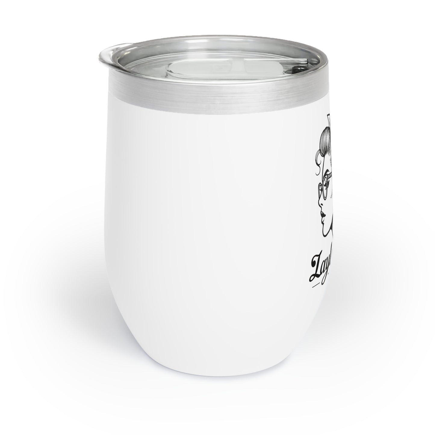 Official OG Layla Library Wine Tumbler - Wine Lovers, BIGO Live, Iconic Kiss, Design by Monica Lynne Chase Perfect Gift, Gift for her, Gift for him, Gift for them
