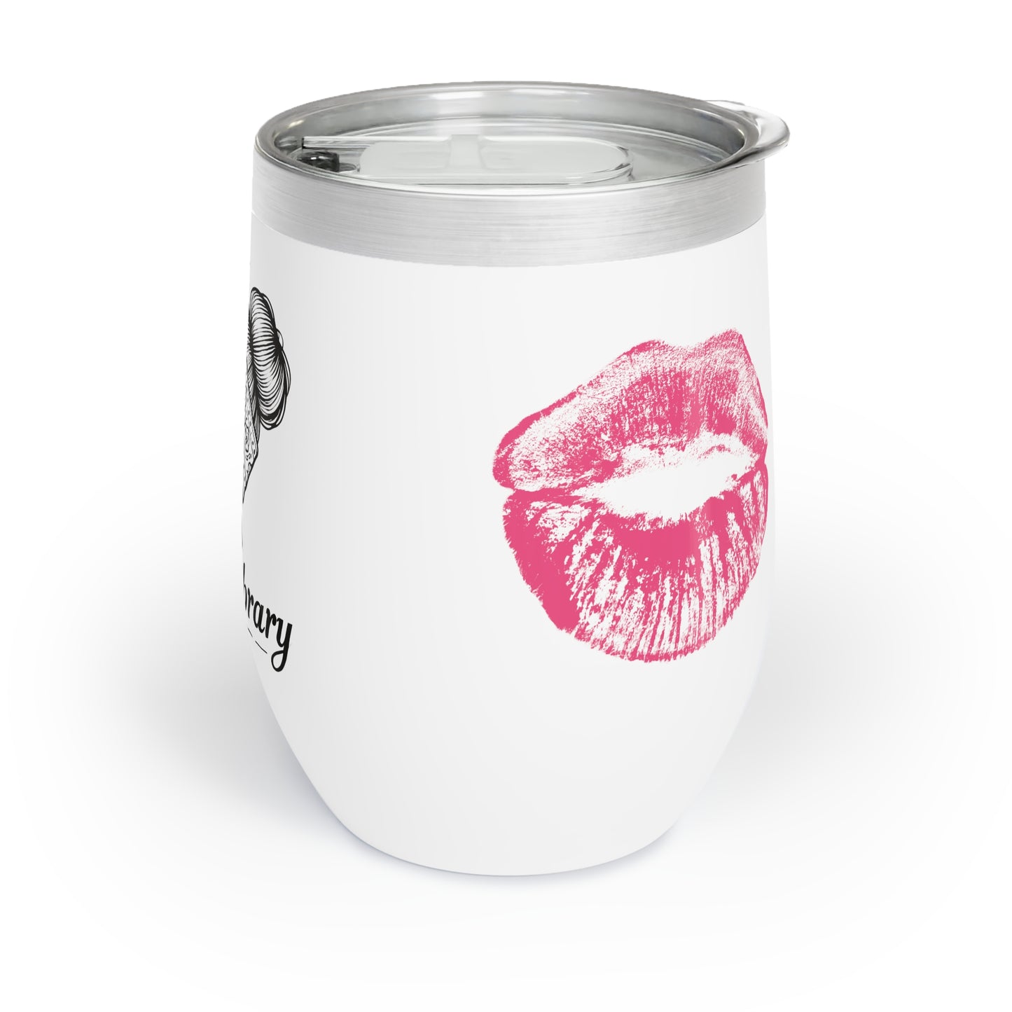 Official OG Layla Library Wine Tumbler - Wine Lovers, BIGO Live, Iconic Kiss, Design by Monica Lynne Chase Perfect Gift, Gift for her, Gift for him, Gift for them