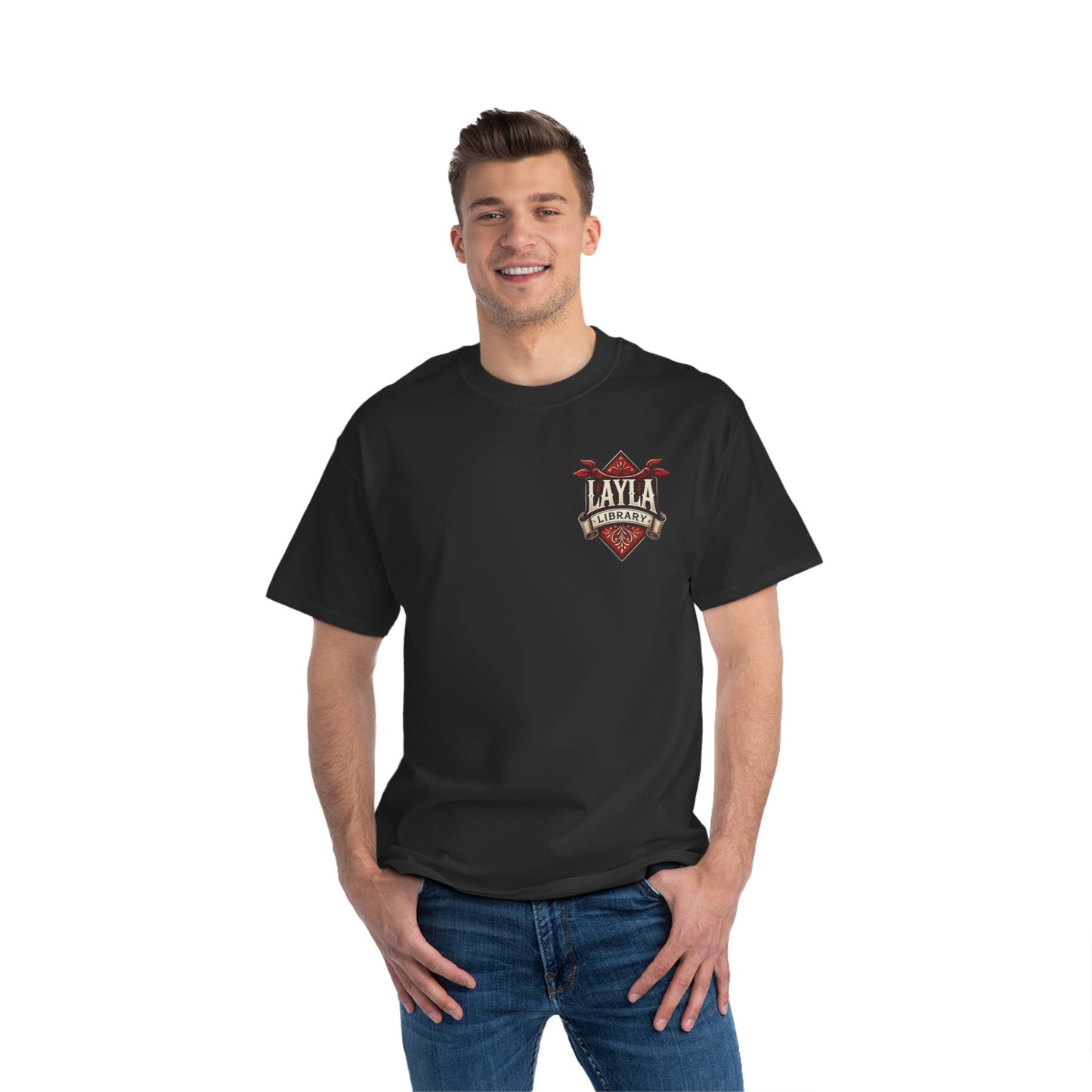 Layla Library Security T-Shirt - Bold Short-Sleeve Tee for Unique Style