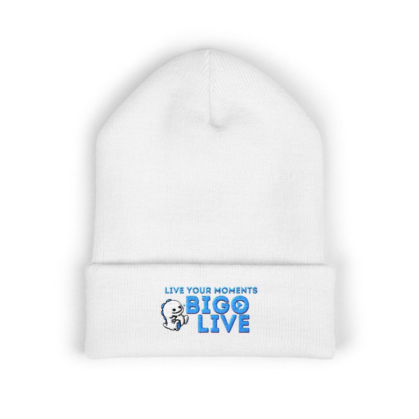 BIGO LIVE Classic Cuffed Beanie - Embroidered Logo Hat for Trendy Streetwear-OG official-live-streamer apparel-by Monica Lynne Chase
