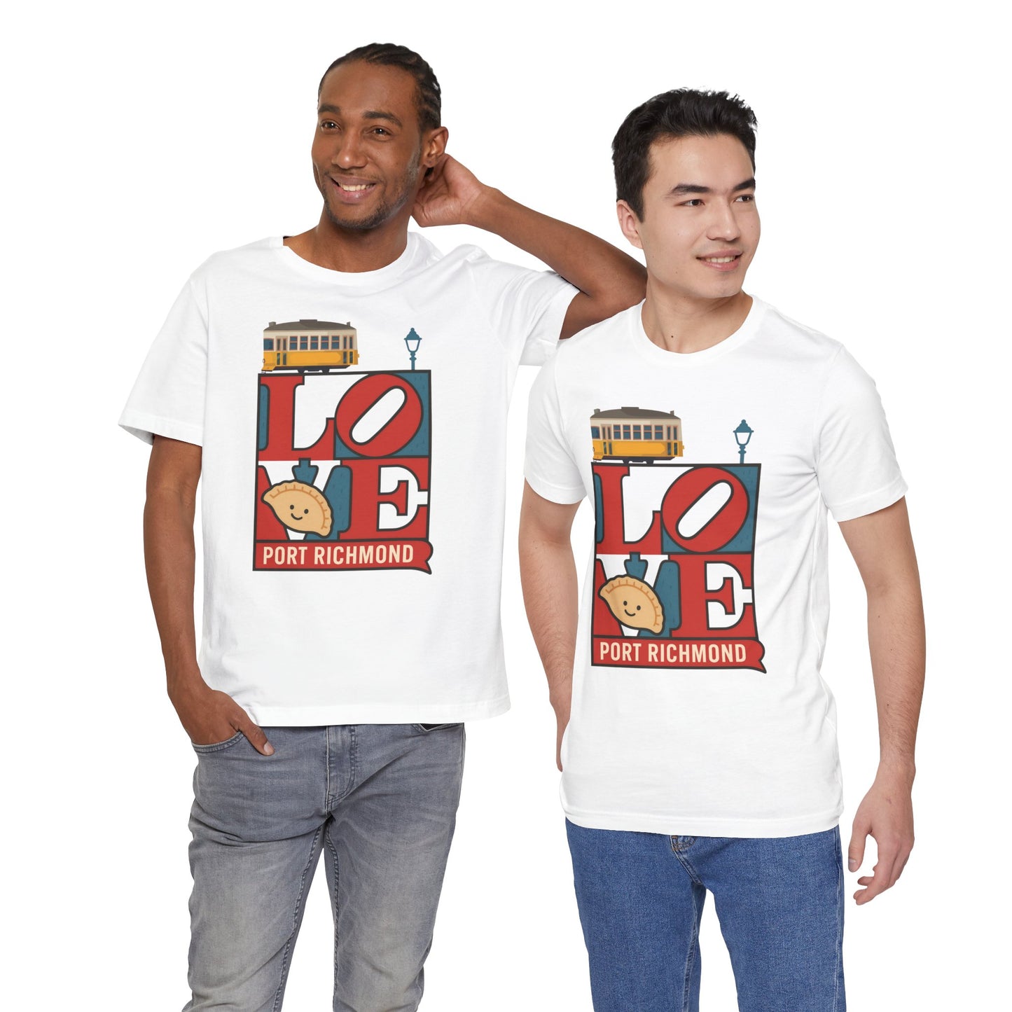 Love Port Richmond Unisex Tee, Casual Shirt, Gift for Locals, Streetwear Style, Everyday Wear, Unique Souvenir