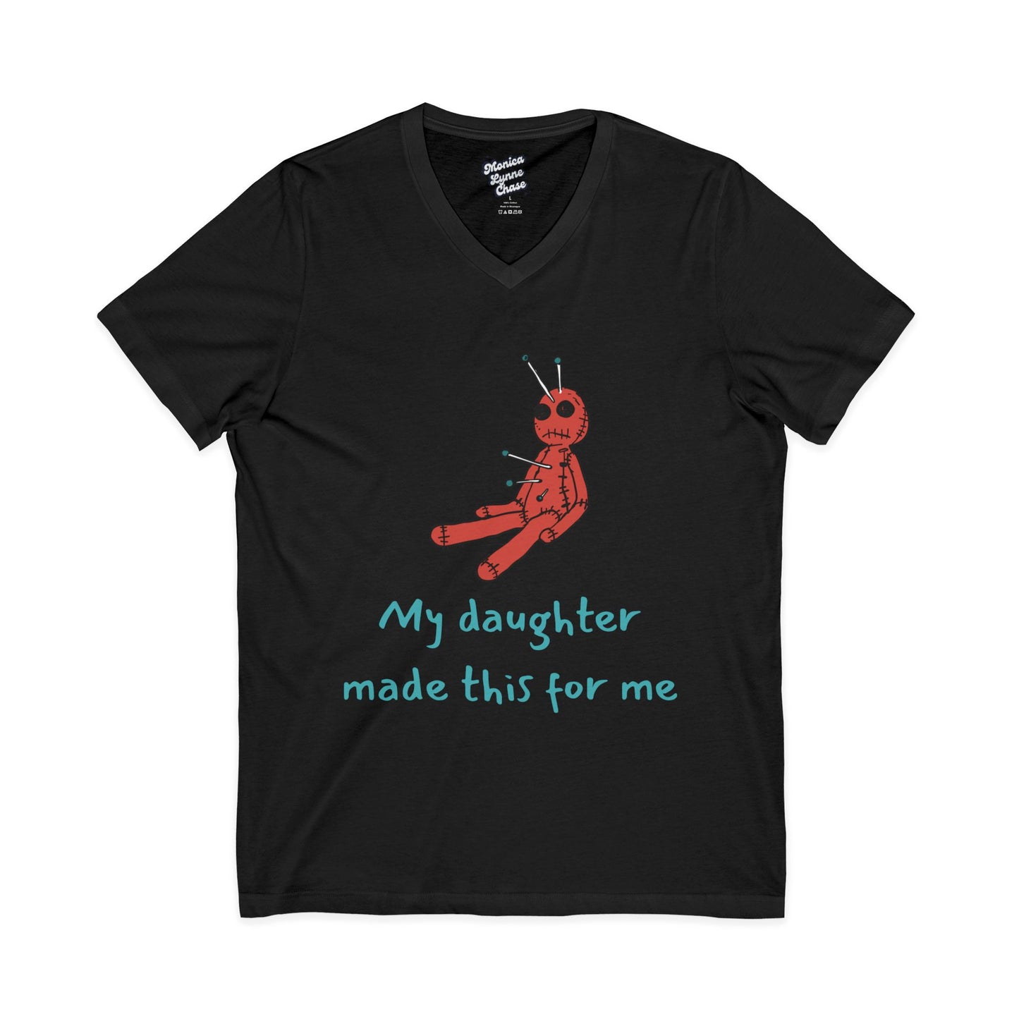 Mike's V Tees for thick neck dads - Voodoo Doll Unisex Tee - Mike's V Tees by Monica Lynne Chase