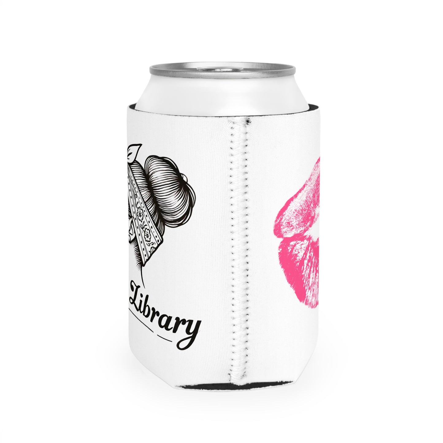 Official OG Layla Library Can Coozie - Iconic Kiss & Layla Library Logo Exclusive Merch Designs by Monica Lynne Chase, Gift for her, Gift for him, Gift for them Bigo Live Fans