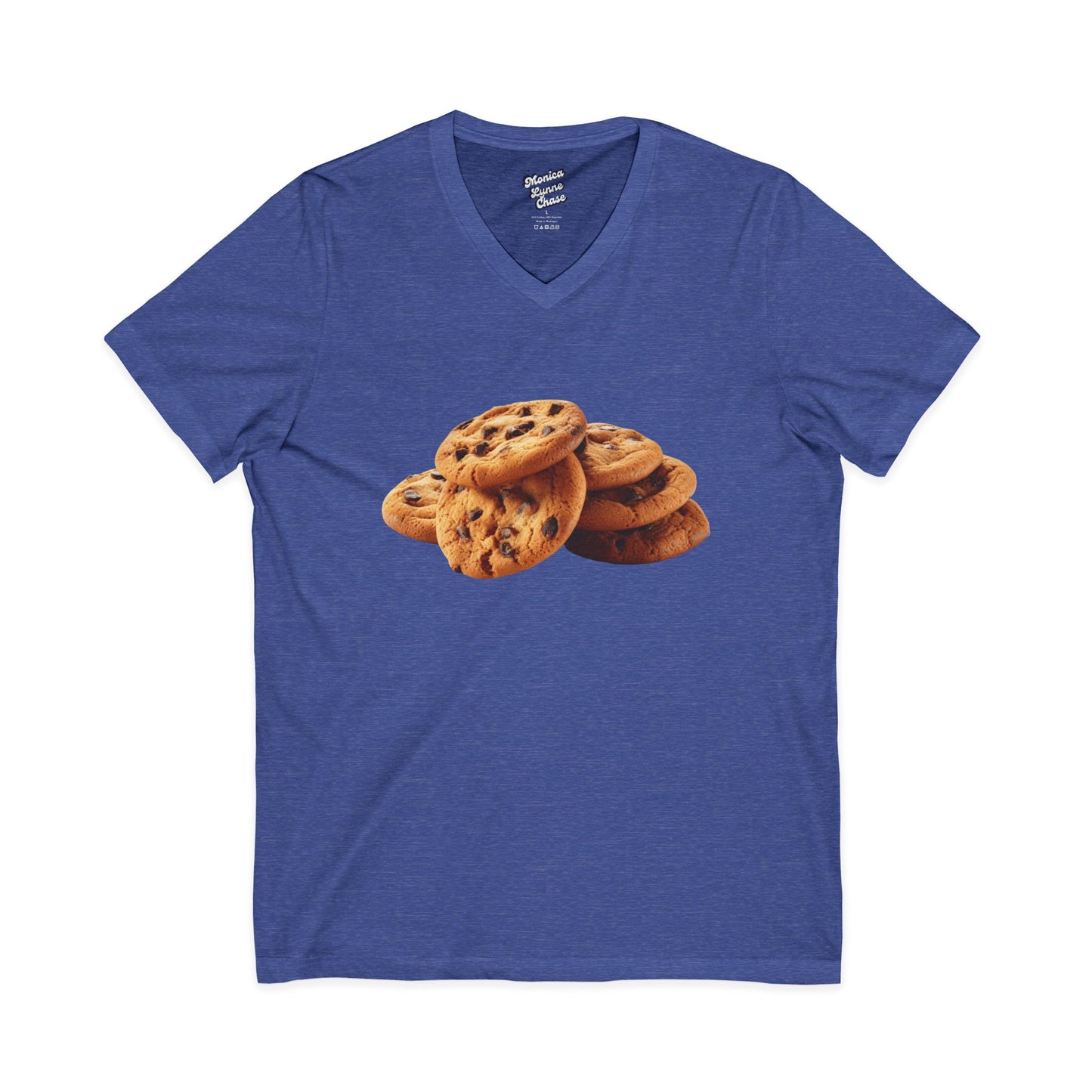 Mike's V Tees - Cookie Lover's Unisex V-Neck Tee | Perfect for Baking Enthusiasts, Foodies, Casual Wear, Gifts, and Celebrations