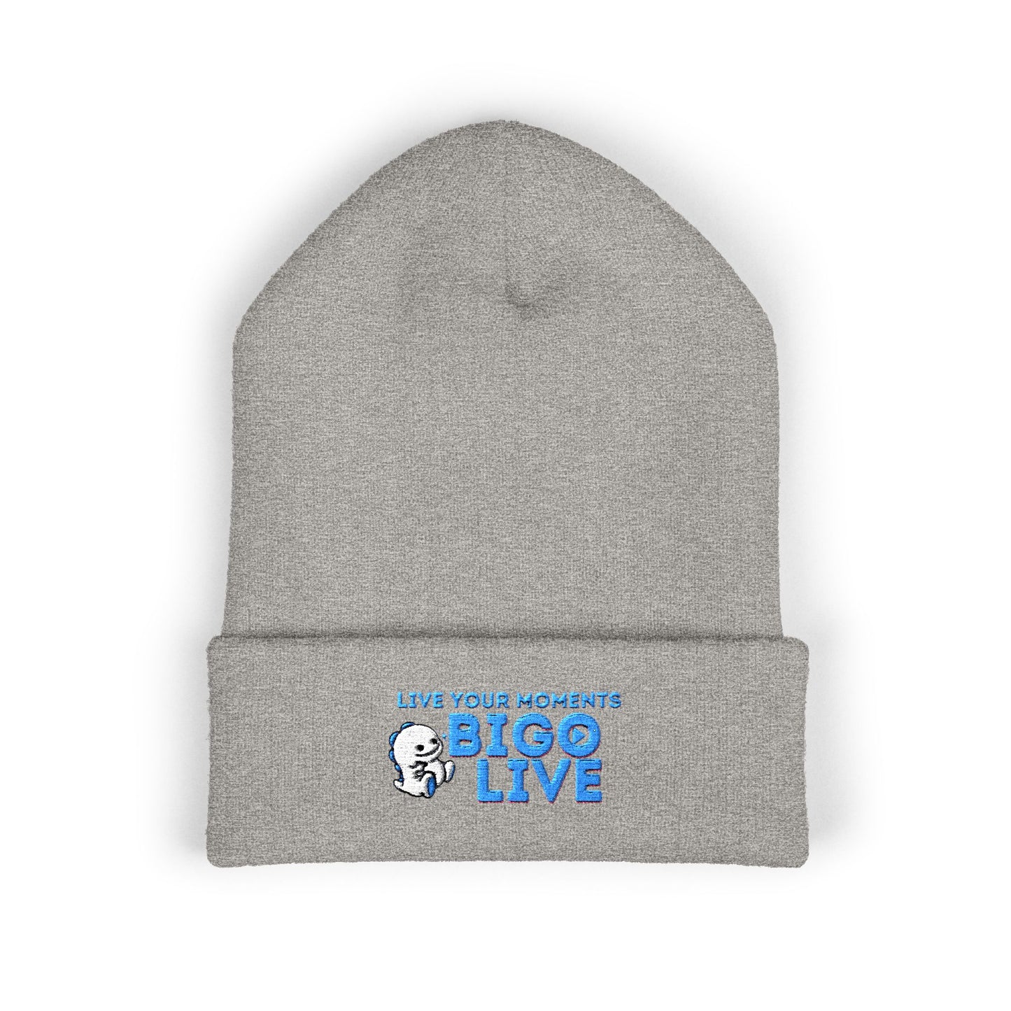 BIGO LIVE Classic Cuffed Beanie - Embroidered Logo Hat for Trendy Streetwear-OG official-live-streamer apparel-by Monica Lynne Chase