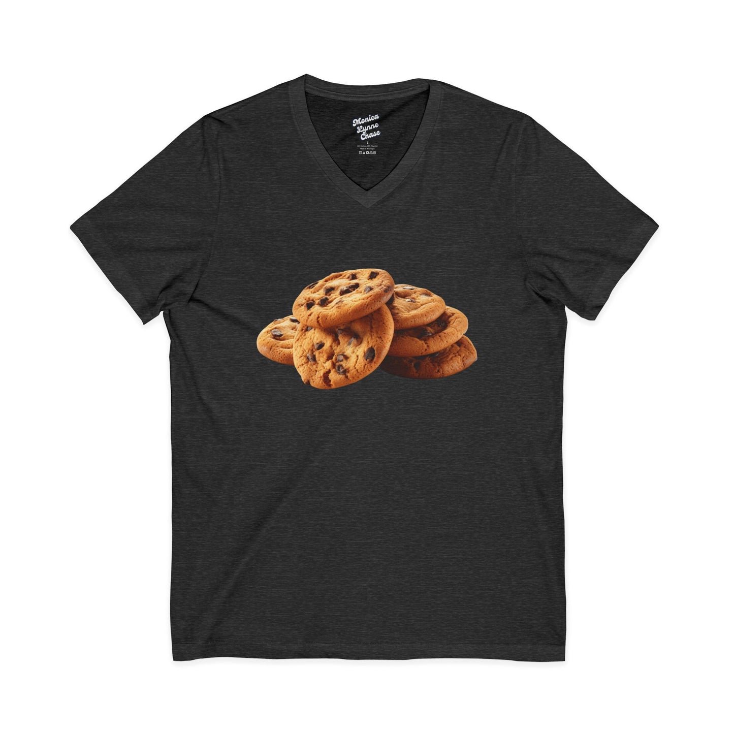 Mike's V Tees - Cookie Lover's Unisex V-Neck Tee | Perfect for Baking Enthusiasts, Foodies, Casual Wear, Gifts, and Celebrations