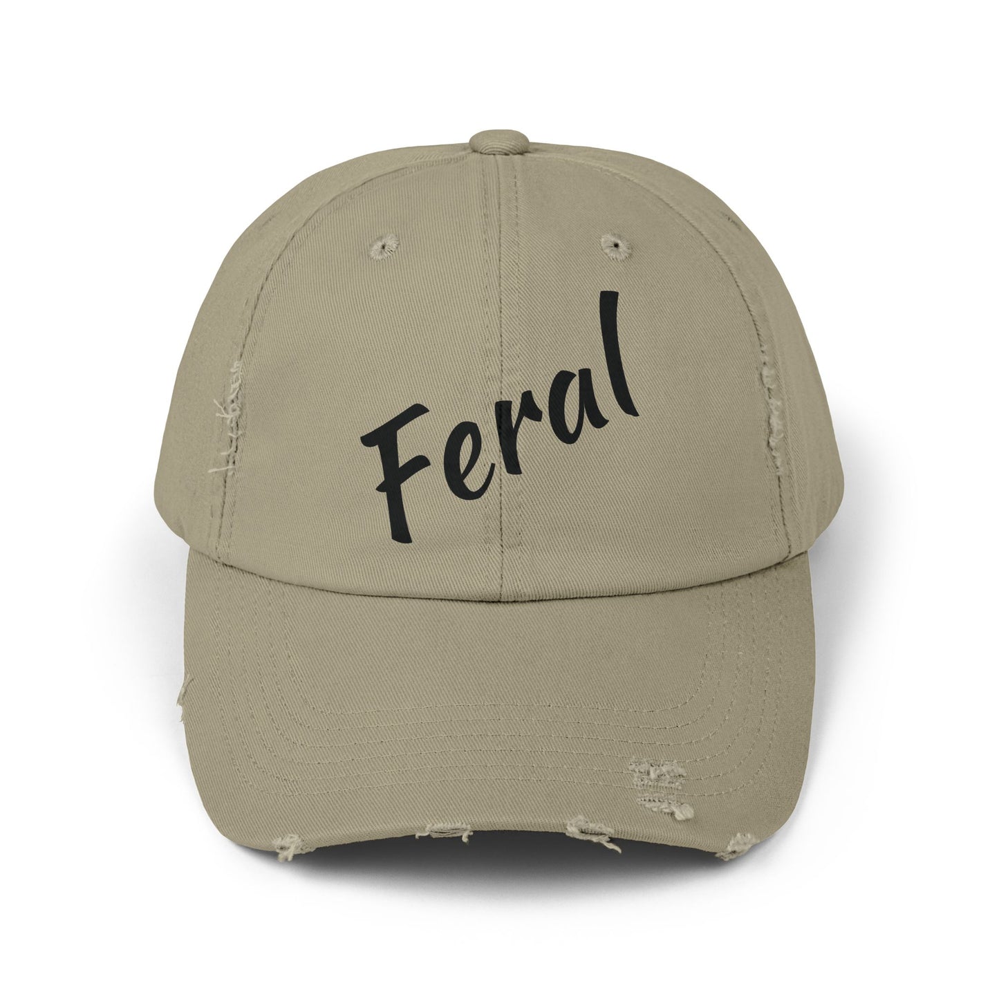 Born to Wander Pine Barrens Cap — Distressed 'Feral' Horror Hat