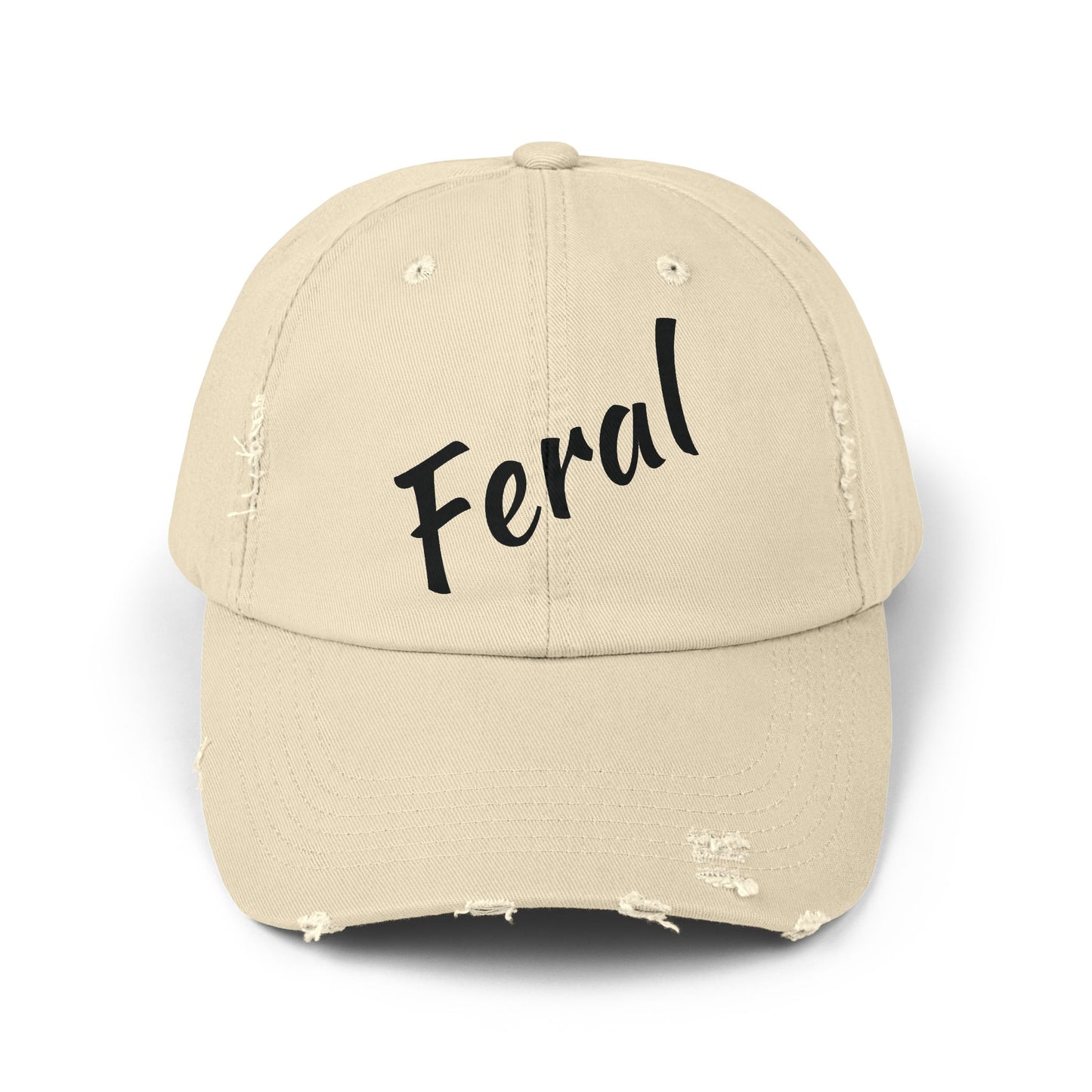 Unisex Distressed Feral Cap by Monica Lynne Chase