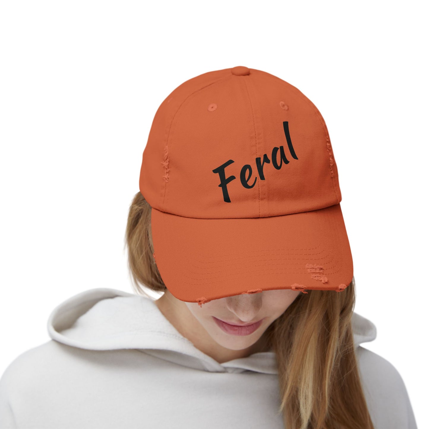 Unisex Distressed Feral Cap by Monica Lynne Chase