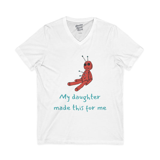 Mike's V Tees for thick neck dads - Voodoo Doll Unisex Tee - Mike's V Tees by Monica Lynne Chase