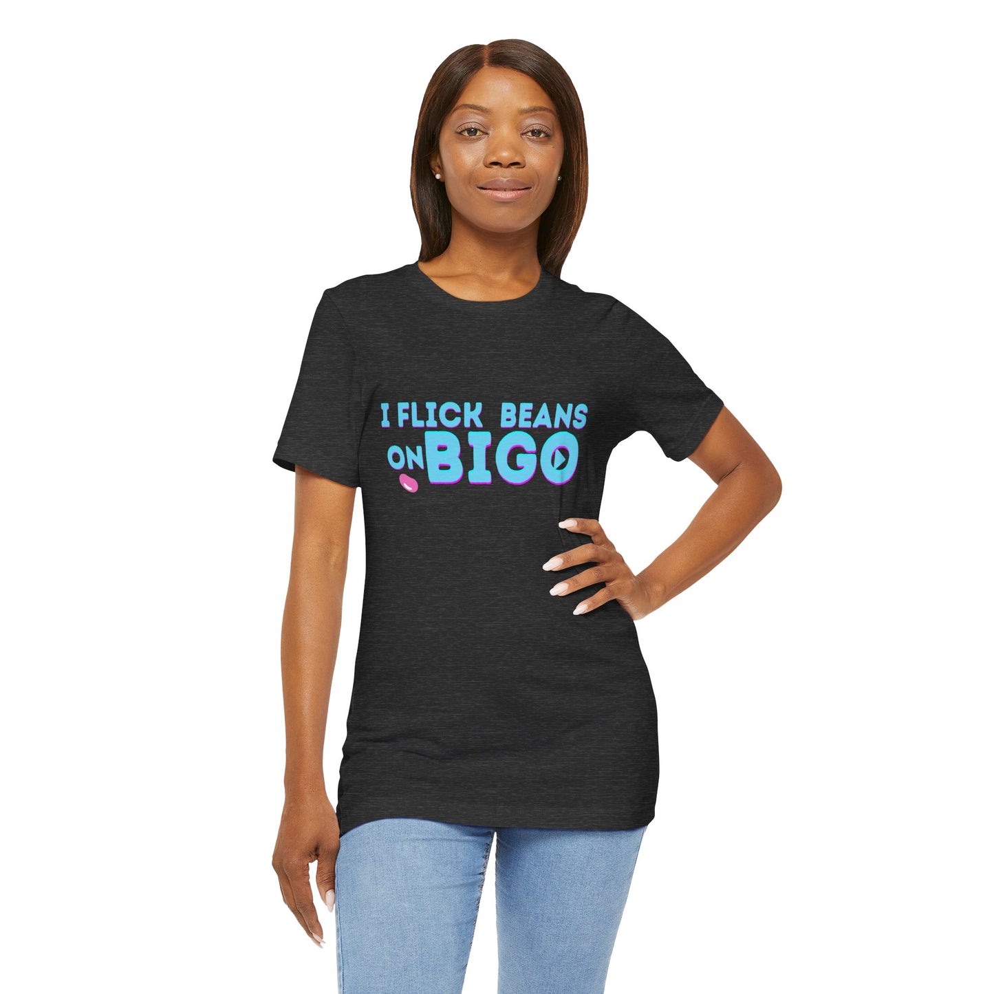 Bigo Streamer "Flick My Bean" Graphic T-Shirt