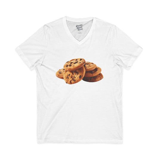 Mike's V Tees - Cookie Lover's Unisex V-Neck Tee | Perfect for Baking Enthusiasts, Foodies, Casual Wear, Gifts, and Celebrations