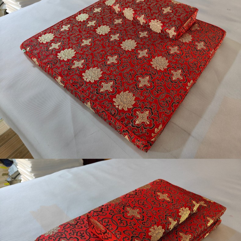 Brocade Zabuton Meditation Cushion – Zen Mat for Practice & Buddha Worship