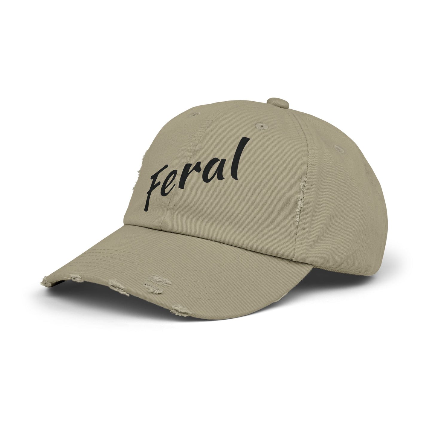 Born to Wander Pine Barrens Cap — Distressed 'Feral' Horror Hat