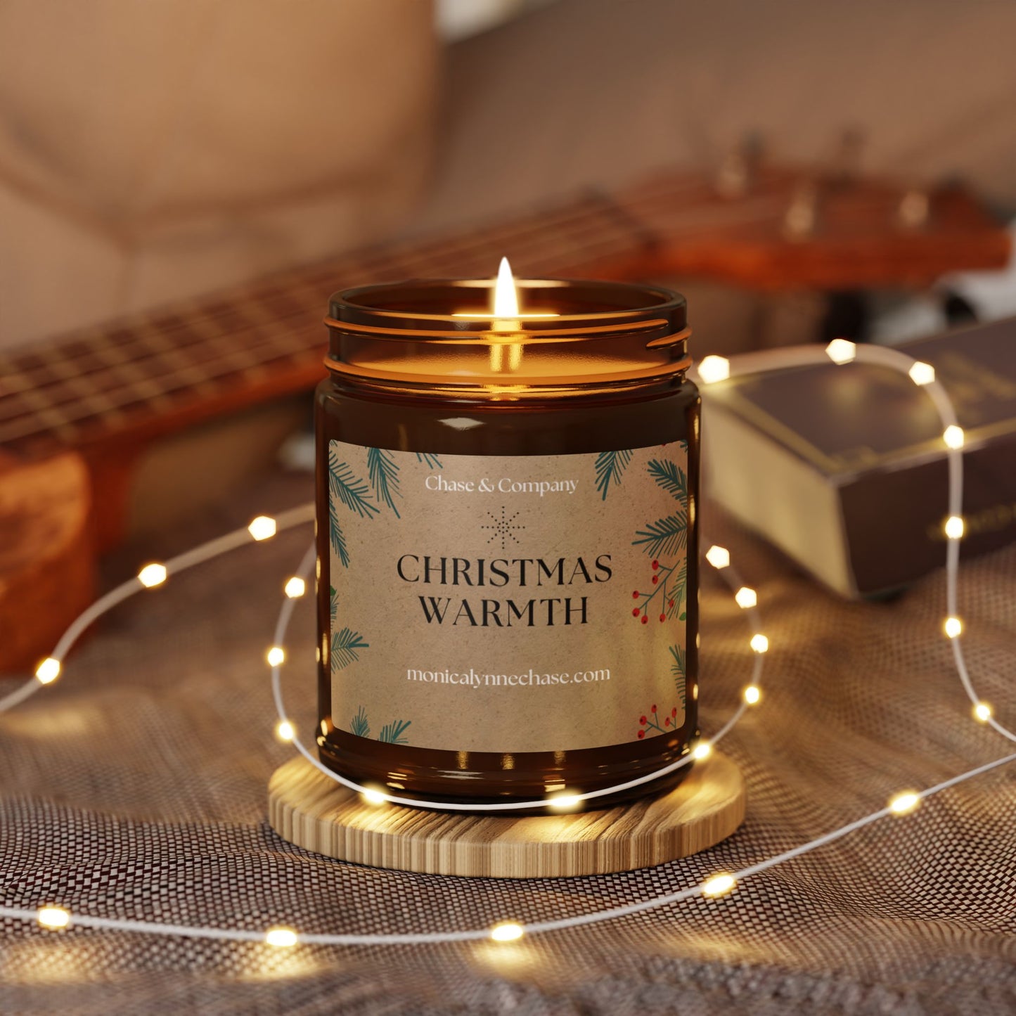 Scented Soy Candle Christmas Warmth