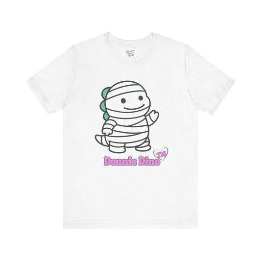 Halloween Donnie Dino Graphic Tee, Cute Dinosaur Shirt, Unisex T-Shirt for Birthdays, Gifts, Everyday Wear, BIGO Live Dino