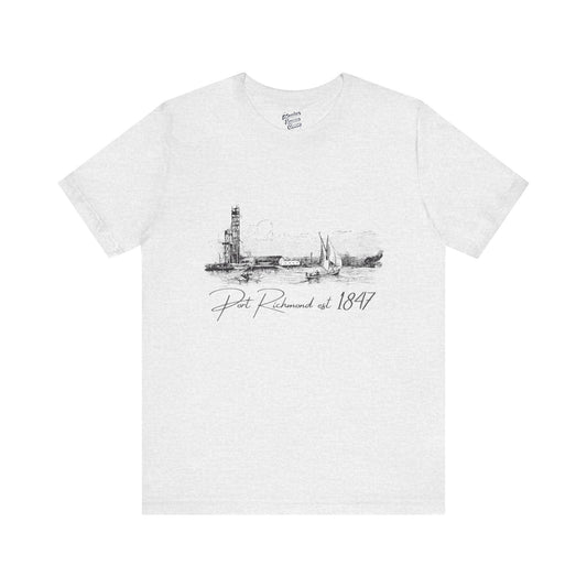 Port Richmond Heritage Tee, Casual Shirt, Gift for History Buffs, Vintage Style Tee, Unisex Graphic T-Shirt