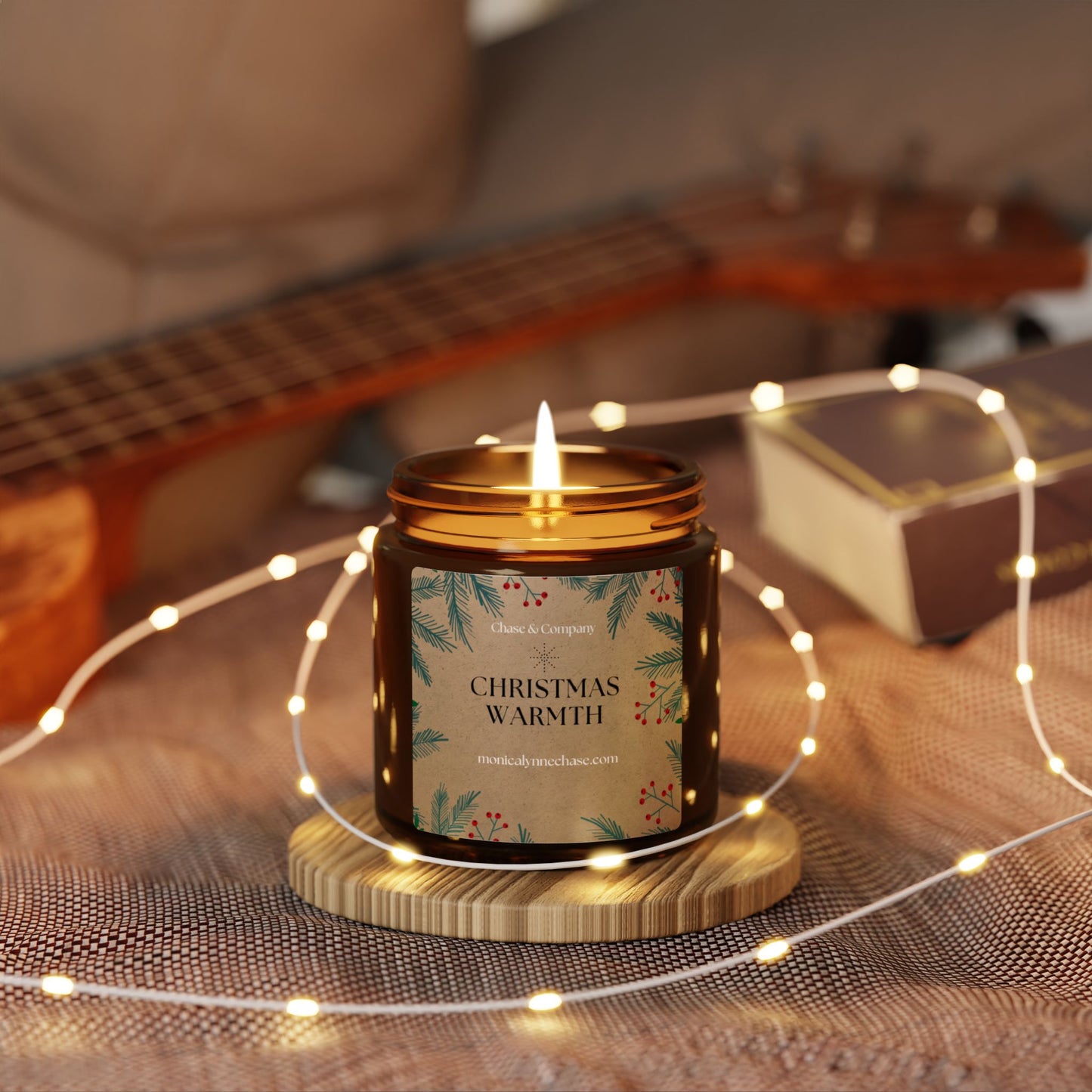 Scented Soy Candle Christmas Warmth