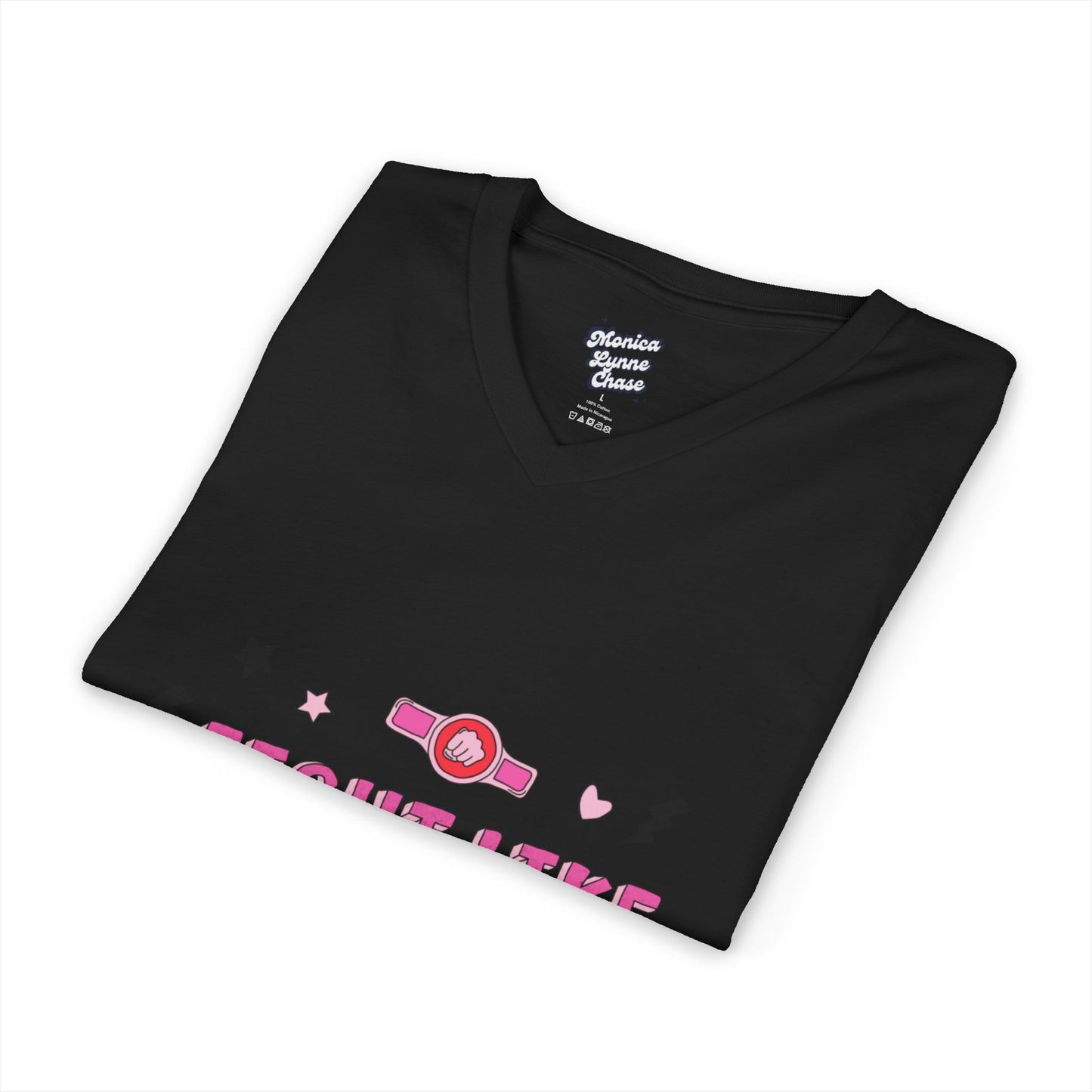 Mike's V Tees - Empowering Fight Like a Girl V-Neck Tee, Unisex Motivational Shirt, Supportive Gift for Cancer Awareness, Inspirational Apparel, [...]