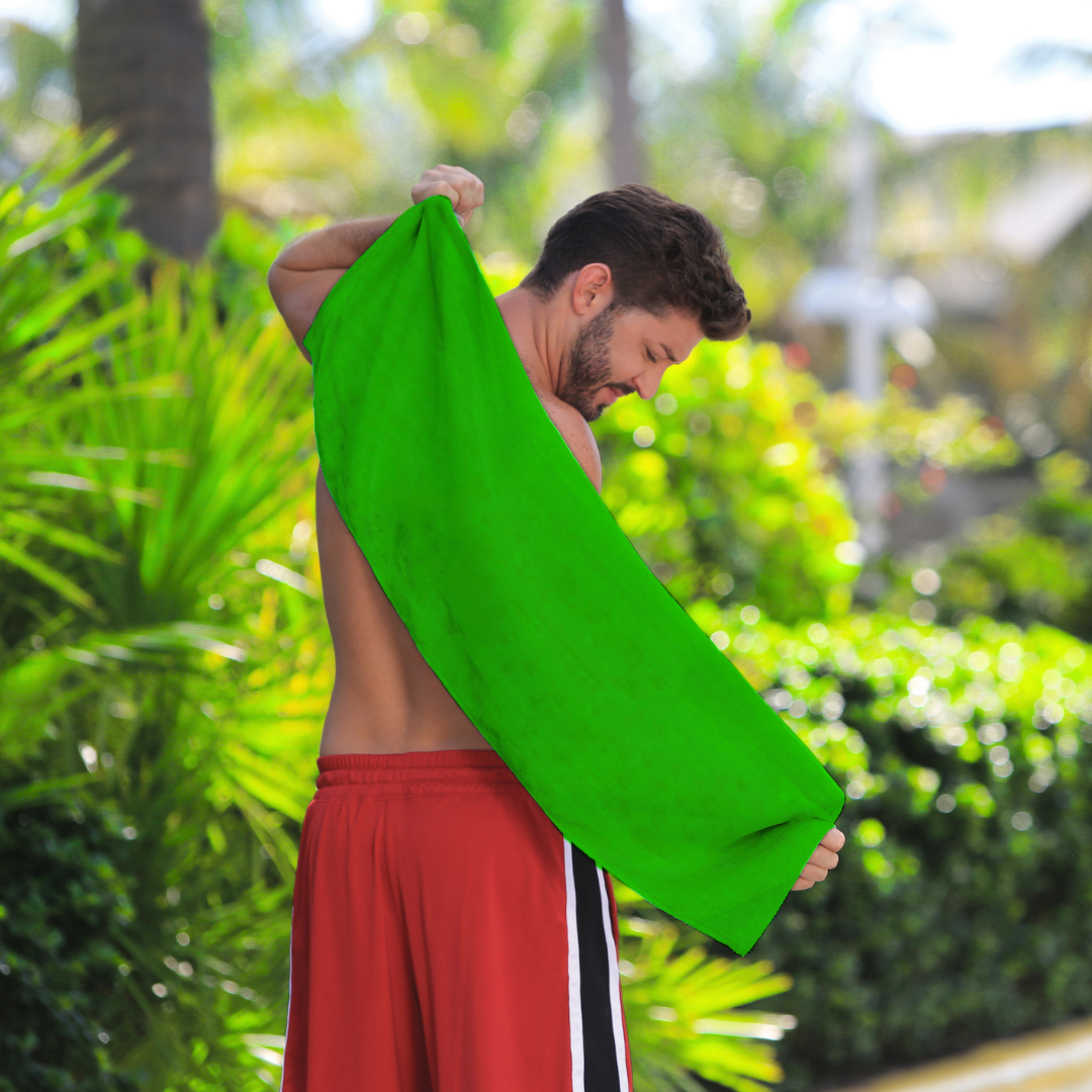 Fitness Towel: 100% Cotton Terry Velour Pack of 2