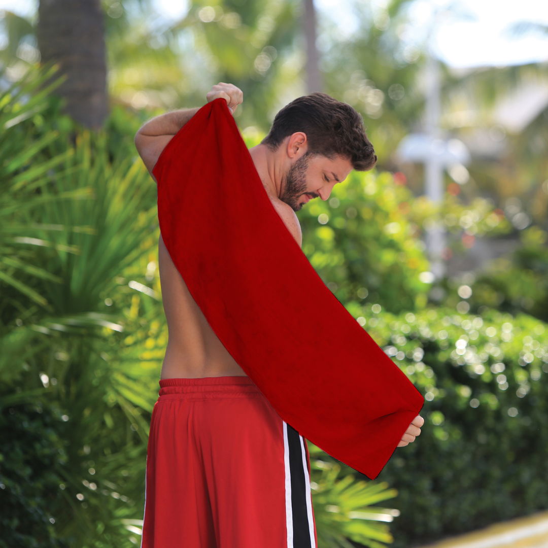Fitness Towel: 100% Cotton Terry Velour Pack of 2