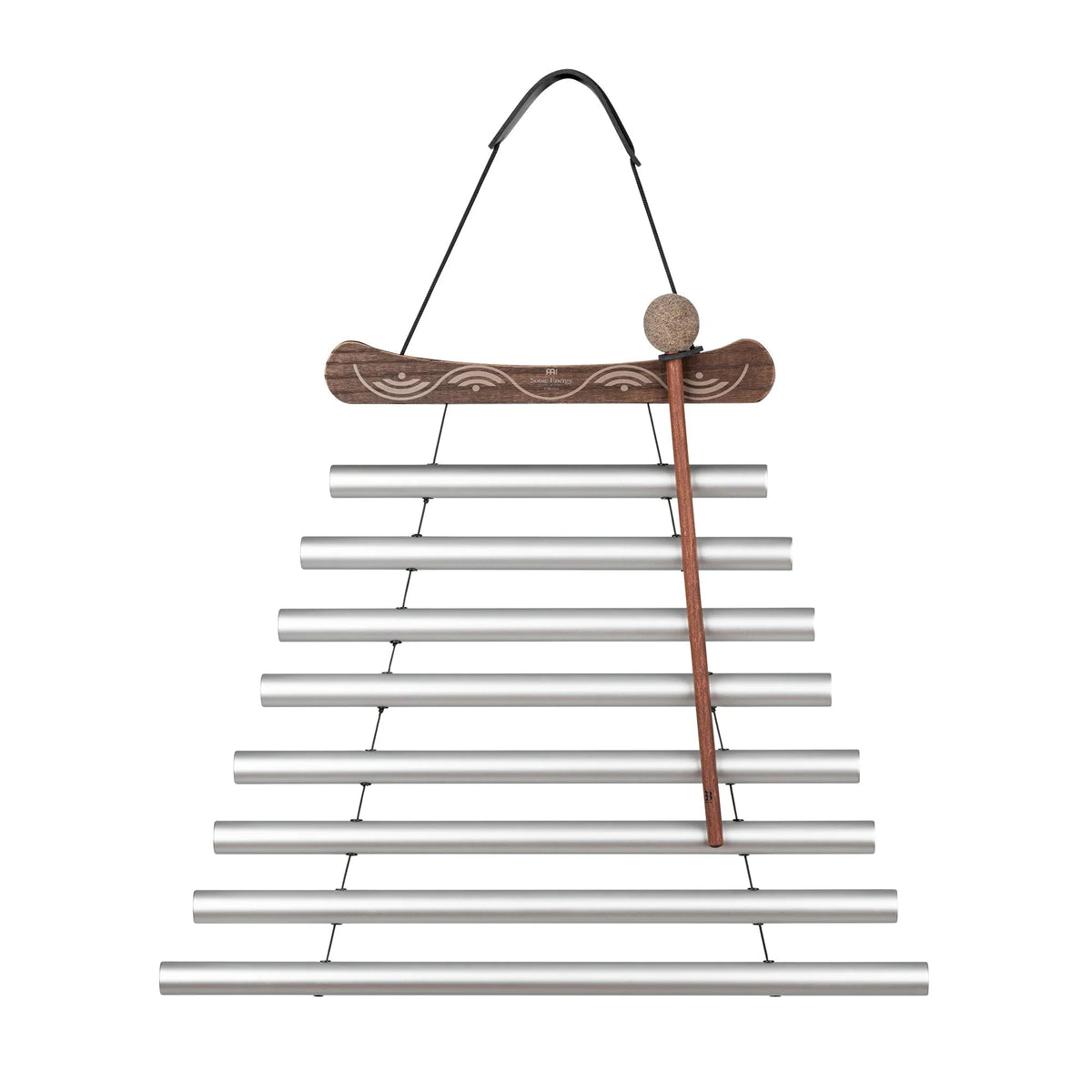 24" Meditation Flow Chime, 432 Hz, 8 Notes, C# Minor, Silver