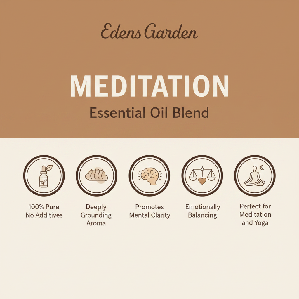 Edens Garden Meditation 100% Pure Essential Oil Blend 10mL